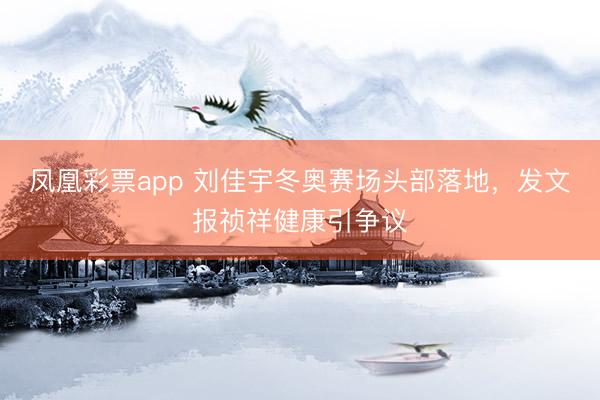 凤凰彩票app 刘佳宇冬奥赛场头部落地，发文报祯祥健康引争议