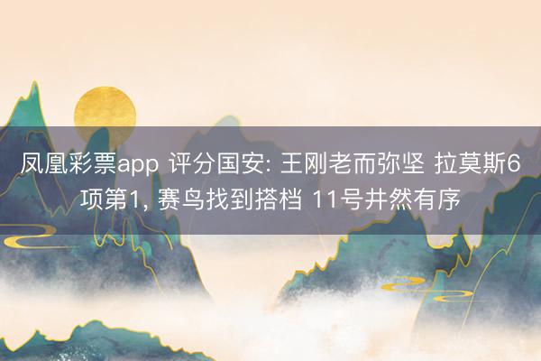 凤凰彩票app 评分国安: 王刚老而弥坚 拉莫斯6项第1， 赛鸟找到搭档 11号井然有序